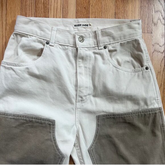 Rudy Jude Color Block Utility Jeans, sz2 - Picture 5 of 7